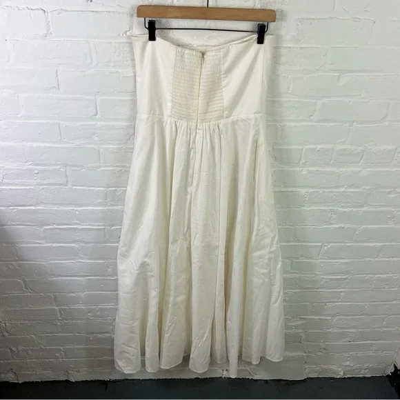 Reformation Astoria White Strapless Midi Dress Dress - Picture 6 of 7